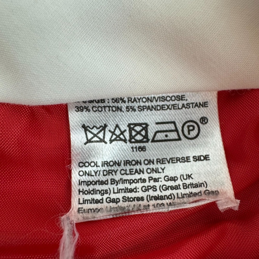 BANANA REPUBLIC Sloan Womens straight STRETCH ankle dress pants RED - 4 L *READ - Picture 7 of 7